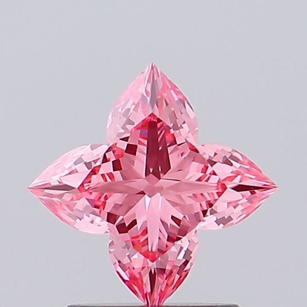 1.08 ct Fancy Vivid Pink Lab-Grown Diamond – Flower Modified Brilliant