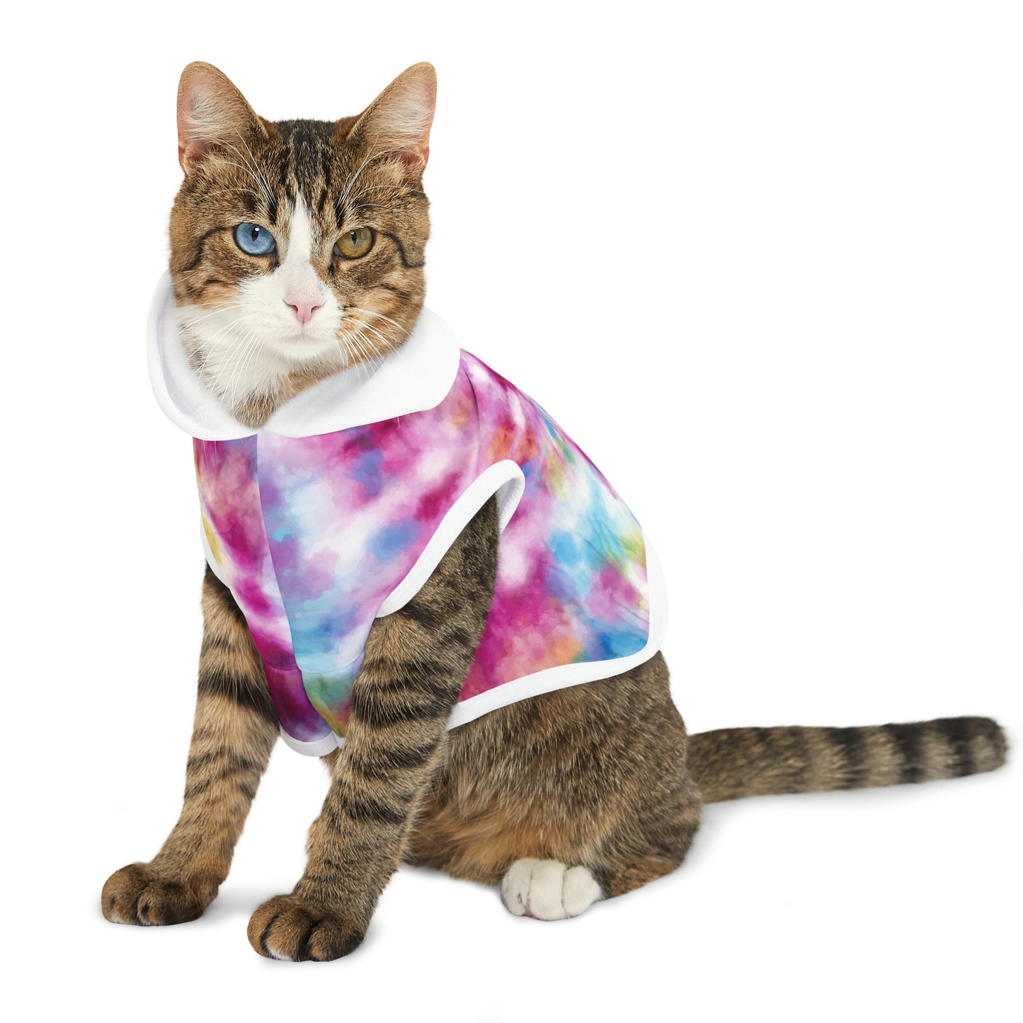 Sweat à capuche pour animaux de compagnie - Tie Dye