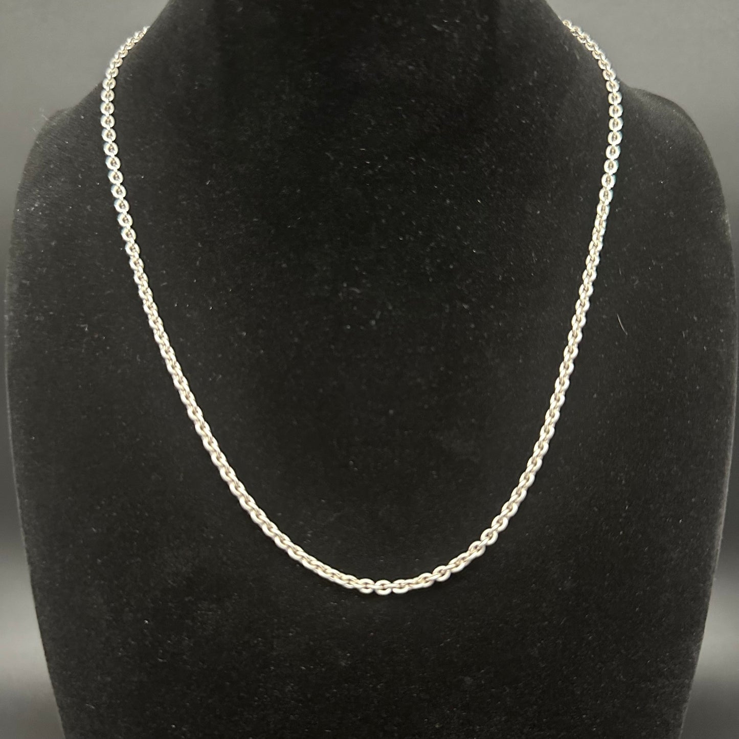 2mm Sterling Silver Oval Trace Chain - Made in Italy