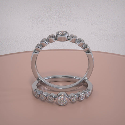 ✨ The 7 Bezel Ring — J’ose Collection (Pre-Order)