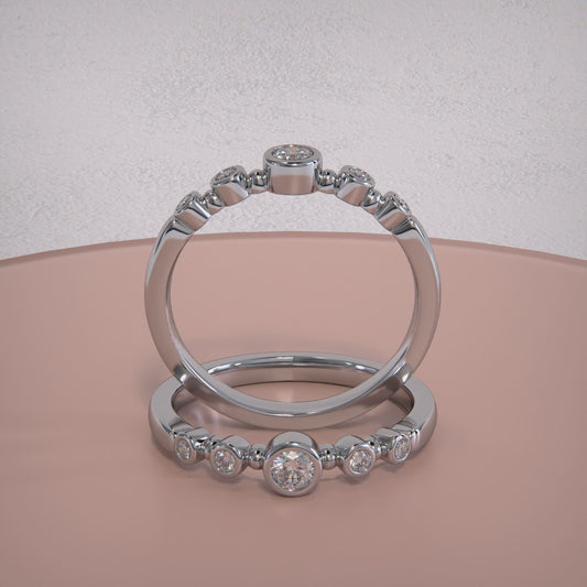 ✨ The 5 Bezel Ring — J’ose Collection (Pre-Order)